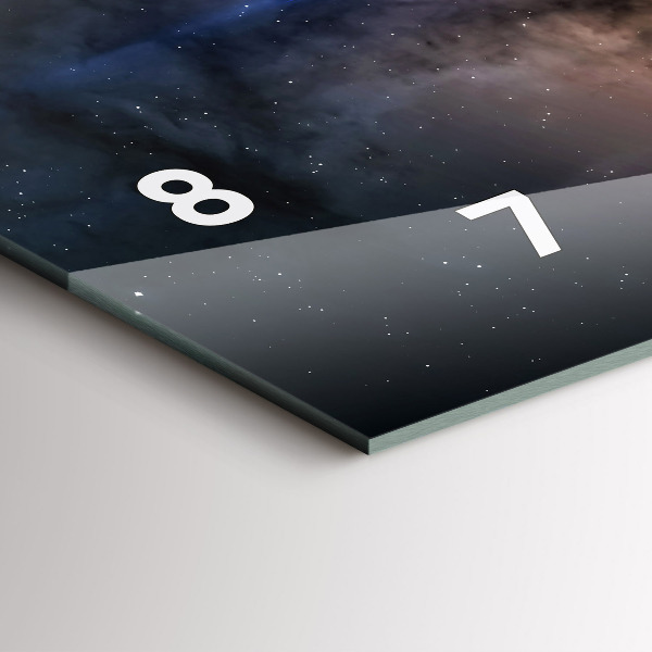 Horizontal wall clock Astronaut in space