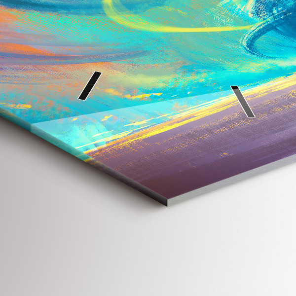 Horizontal wall clock Baby and balloons