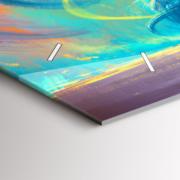 Horizontal wall clock Baby and balloons