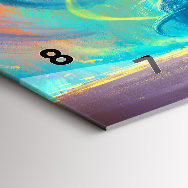 Horizontal wall clock Baby and balloons