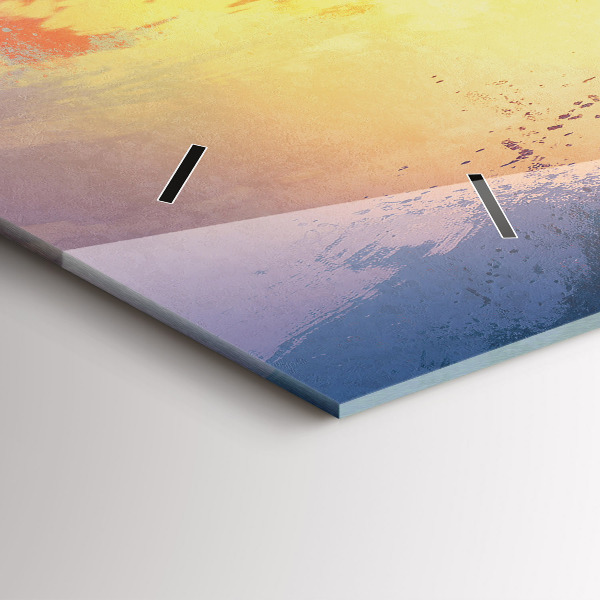 Horizontal wall clock Autumn Landscape