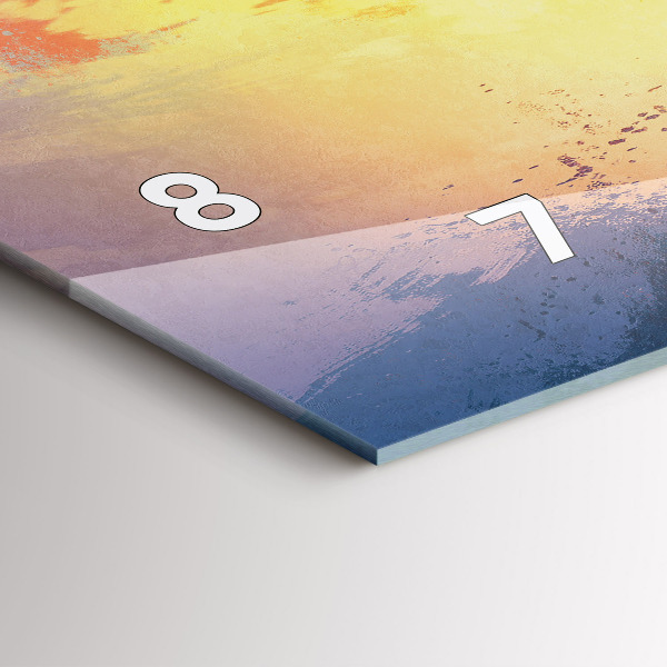 Horizontal wall clock Autumn Landscape