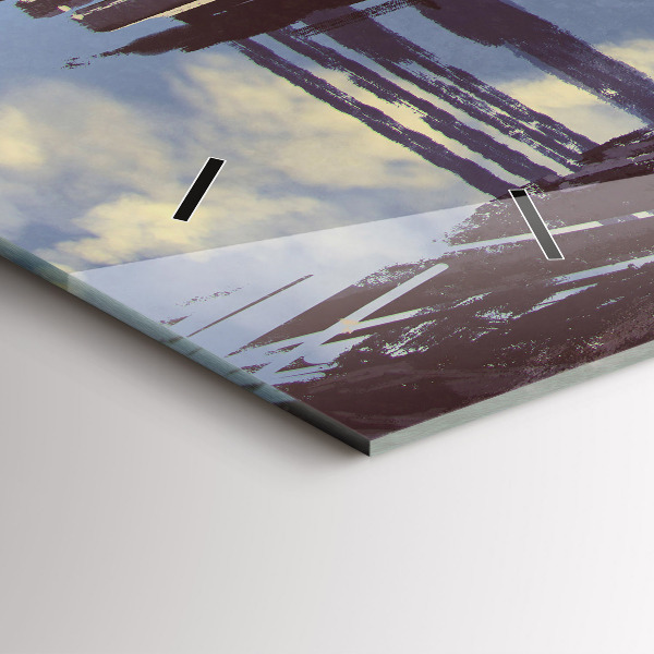 Horizontal wall clock Angel Bike