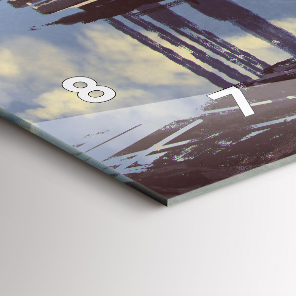 Horizontal wall clock Angel Bike