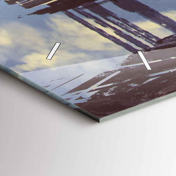 Horizontal wall clock Angel Bike