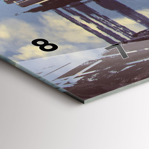 Horizontal wall clock Angel Bike