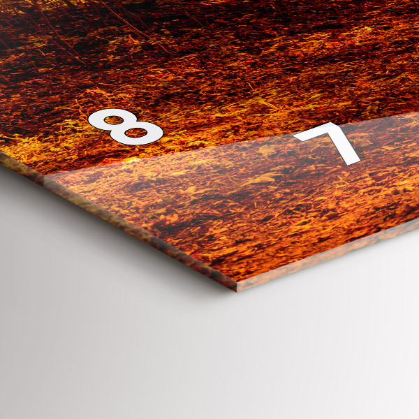 Horizontal wall clock Forest landscape in the sun