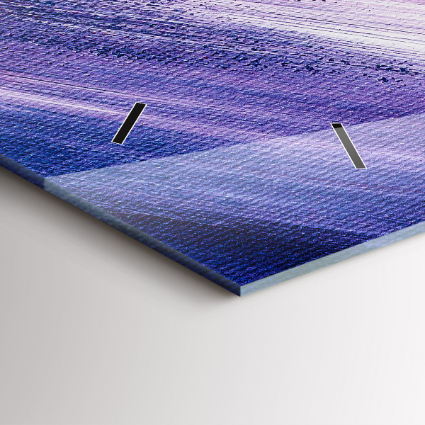 Horizontal wall clock Acrylic paint texture