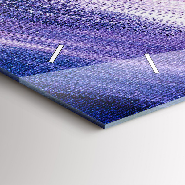 Horizontal wall clock Acrylic paint texture