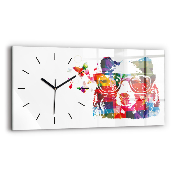 Horizontal wall clock Bear Head