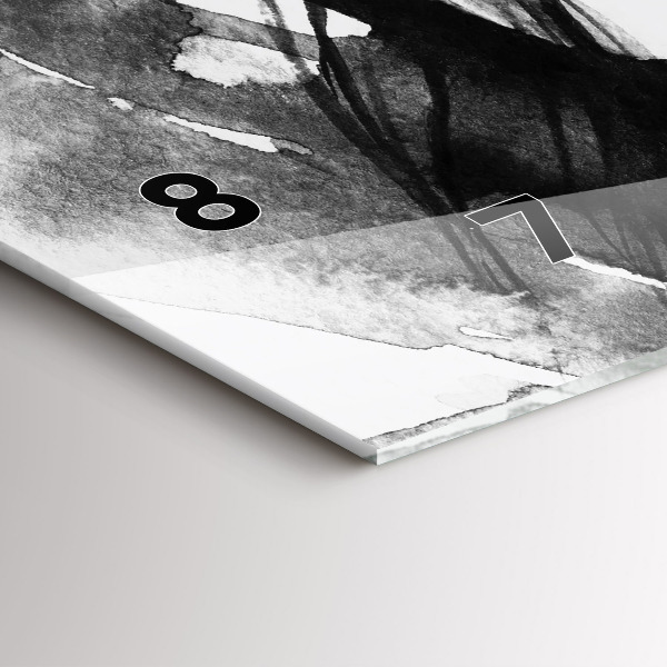 Horizontal wall clock Portrait of a woman watercolor