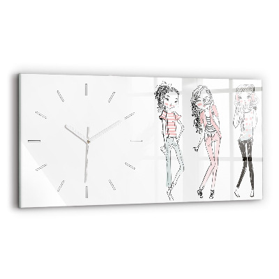 Horizontal wall clock Women's Fashion