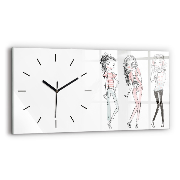Horizontal wall clock Women's Fashion