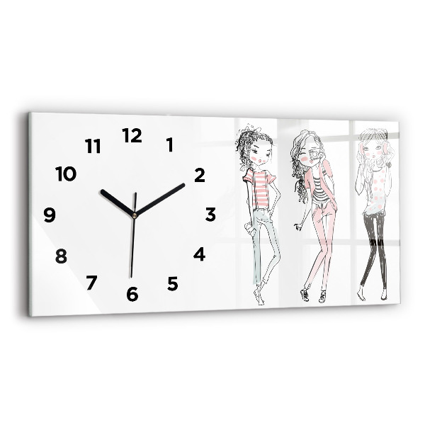 Horizontal wall clock Women's Fashion