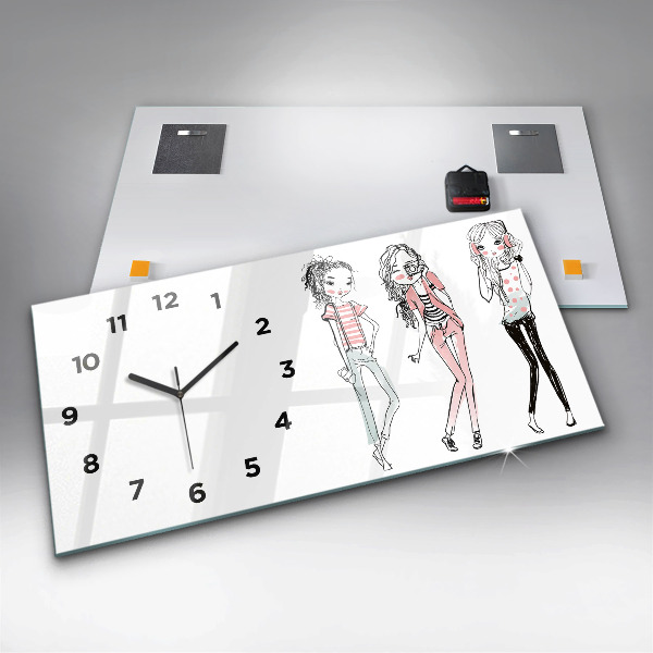 Horizontal wall clock Women's Fashion