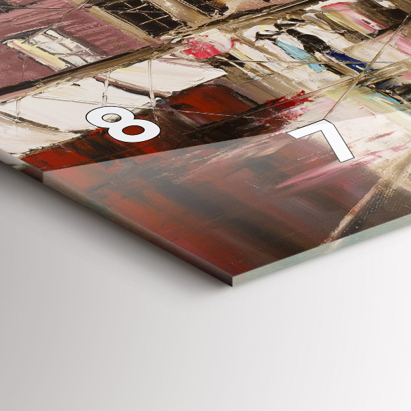 Horizontal wall clock City of Paris