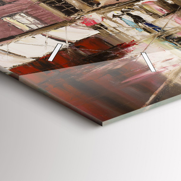 Horizontal wall clock City of Paris