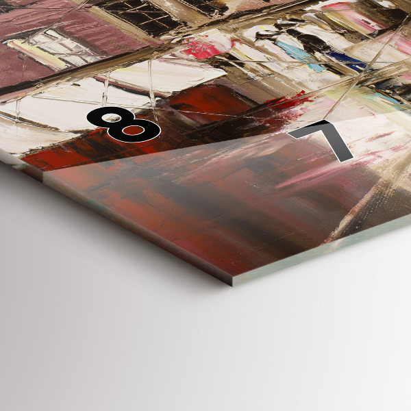 Horizontal wall clock City of Paris