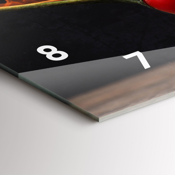Horizontal wall clock Pepperoni Pepper