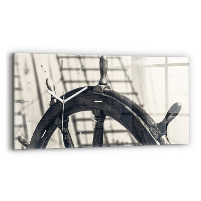 Horizontal wall clock Ancient ship