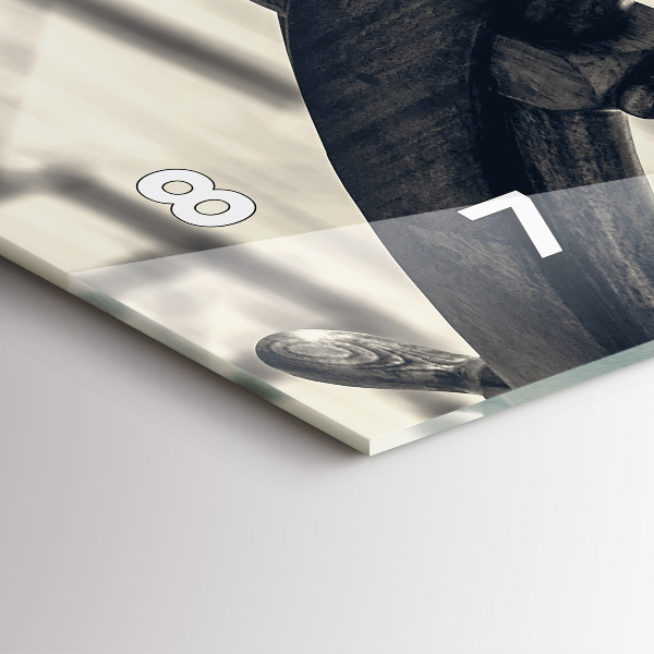 Horizontal wall clock Ancient ship