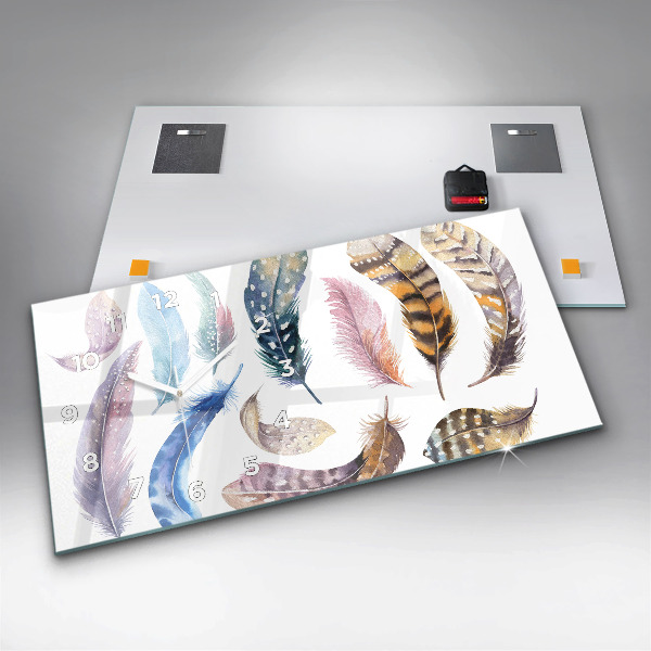 Horizontal wall clock Retro Art Illustration