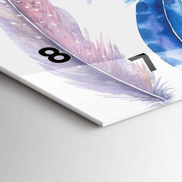 Horizontal wall clock Retro Art Illustration