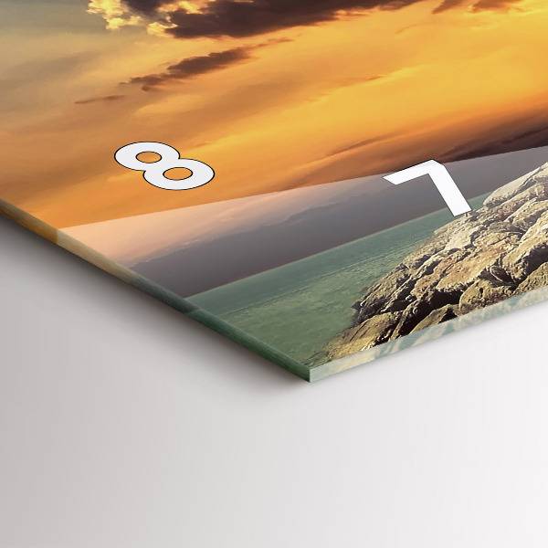 Horizontal wall clock Lighthouse On The Sea