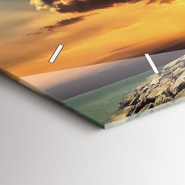 Horizontal wall clock Lighthouse On The Sea