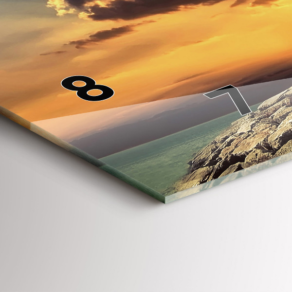 Horizontal wall clock Lighthouse On The Sea