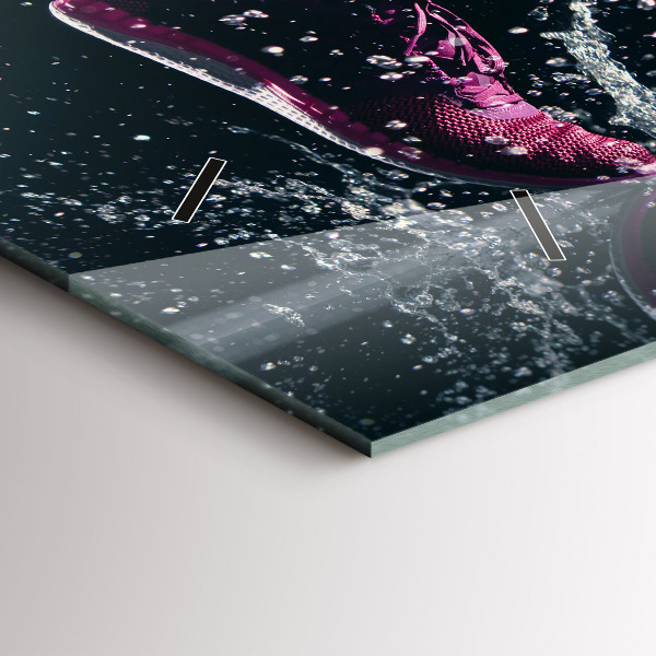 Horizontal wall clock Healthy lifestyle and running