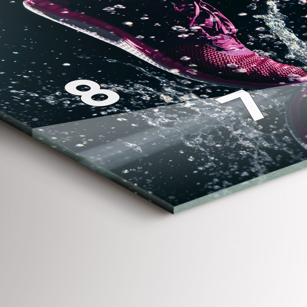 Horizontal wall clock Healthy lifestyle and running