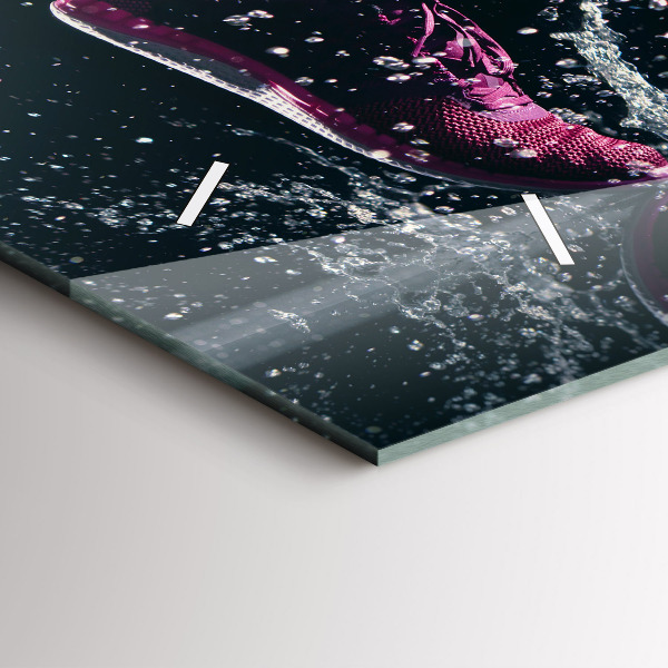 Horizontal wall clock Healthy lifestyle and running