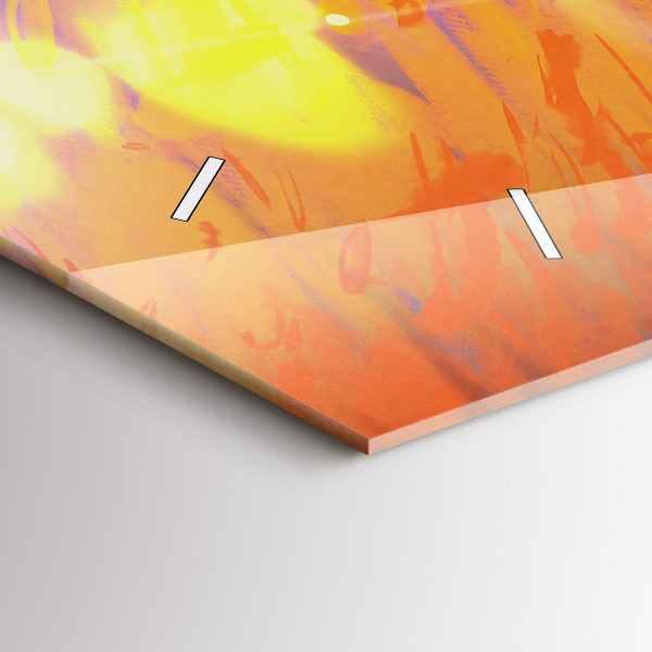 Horizontal wall clock Knight with a sword