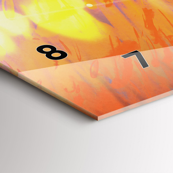 Horizontal wall clock Knight with a sword