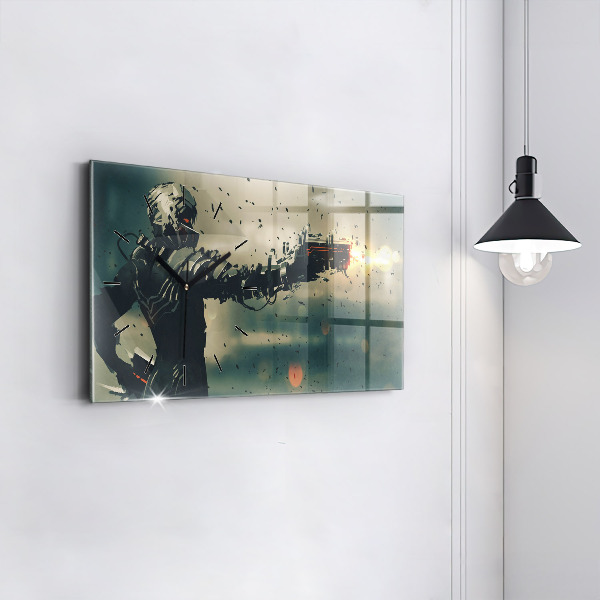 Horizontal wall clock Lethal weapon game