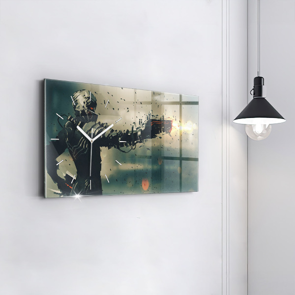 Horizontal wall clock Lethal weapon game