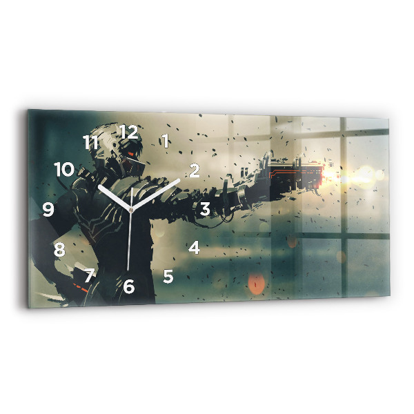 Horizontal wall clock Lethal weapon game