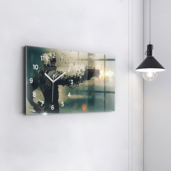 Horizontal wall clock Lethal weapon game