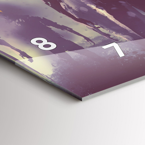 Horizontal wall clock Zombies at night - halloween