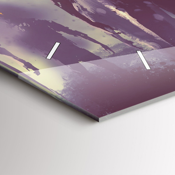 Horizontal wall clock Zombies at night - halloween