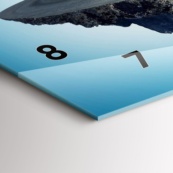 Horizontal wall clock Flying Island