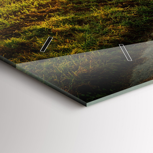 Horizontal wall clock Fog at sunrise