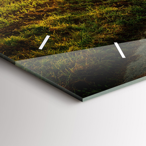 Horizontal wall clock Fog at sunrise