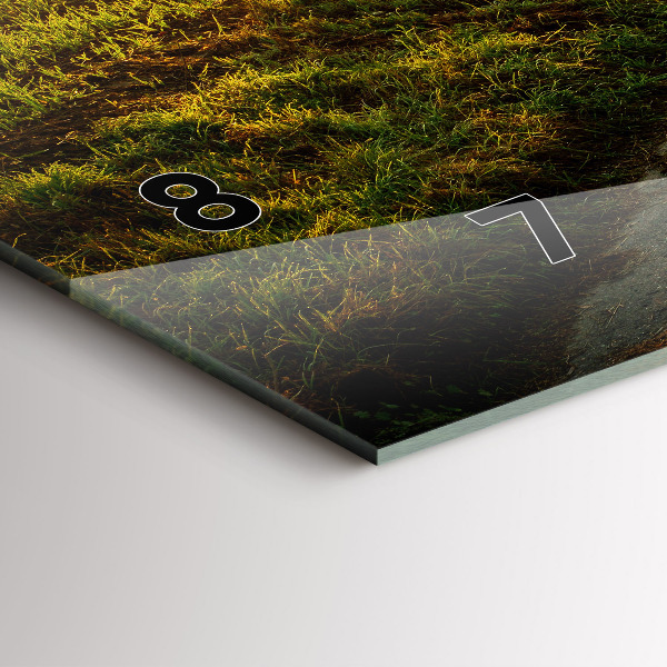 Horizontal wall clock Fog at sunrise