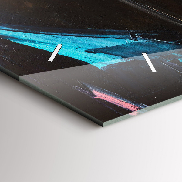 Horizontal wall clock Portrait of a woman