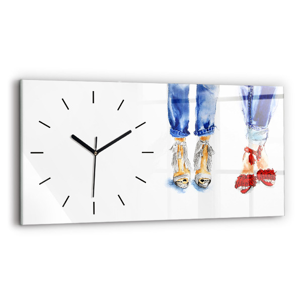 Horizontal wall clock Women's High Heels