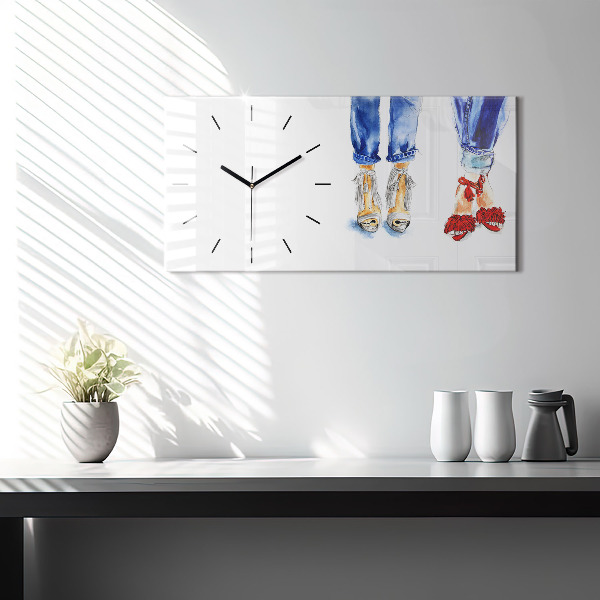 Horizontal wall clock Women's High Heels