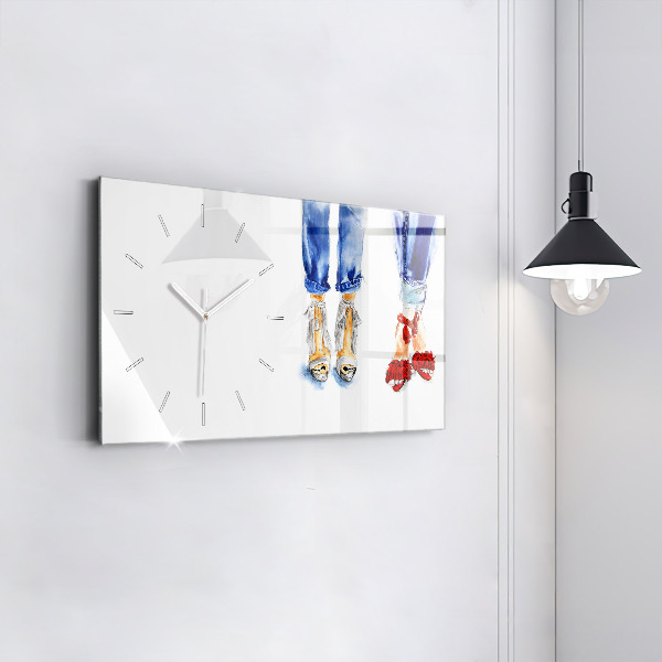 Horizontal wall clock Women's High Heels