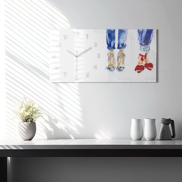 Horizontal wall clock Women's High Heels